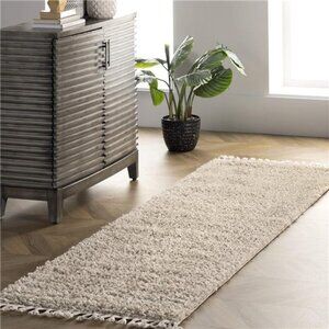 Solid 2x6 Runner Shag Rug for Living Room Bedroom Dining Room Nursery